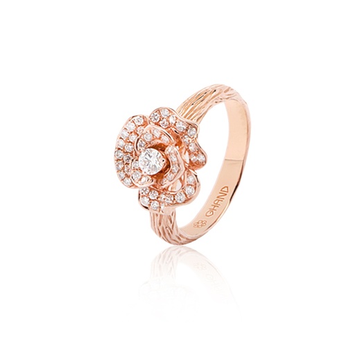 [GRC738P] Lady Rose Ring Rose Gold (EU 49 (US 4 ¾))